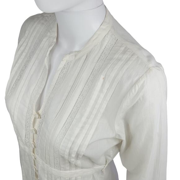 a.n.a Cotton Peasant Top Size Small - Picture 5 of 11